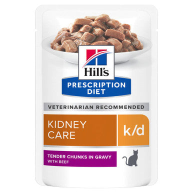 Hill's Prescription Diet k/d Kidney Care Wet Cat Food - Beef