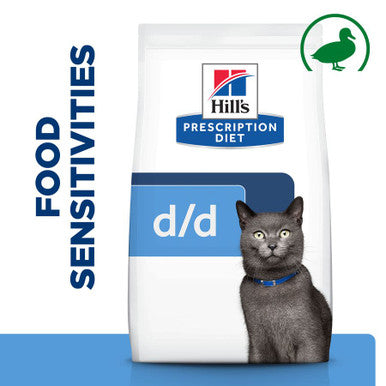 Hill's Prescription Diet d/d Food Sensitivities Adult and Senior Dry Cat Food - Duck & Green Pea 1.5kg