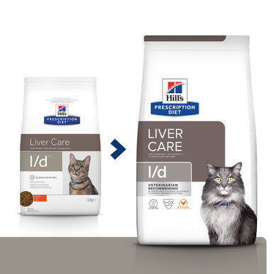 Hill's Prescription Diet l/d Liver Care Dry Cat Food with Chicken