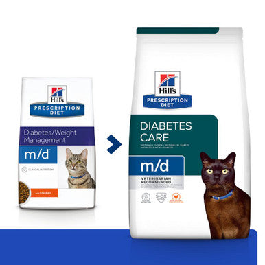 Hill's Prescription Diet m/d Diabetes Care Adult/Senior Dry Cat Food with Chicken