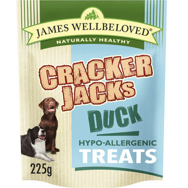 James Wellbeloved CrackerJacks Hypo-Allergenic Dog Treats - Duck