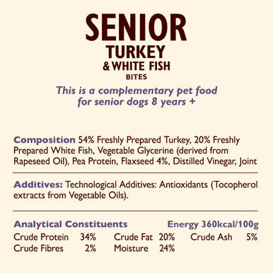 Lily's Kitchen Turkey & Whitefish Senior Dog Treats