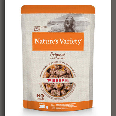 Nature's Variety Adult Original Medium Breed Wet Dog Food Pouches - Multipack