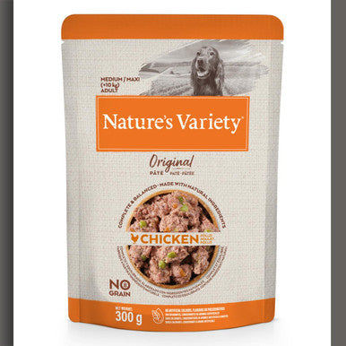 Nature's Variety Adult Original Medium Breed Wet Dog Food Pouches - Multipack