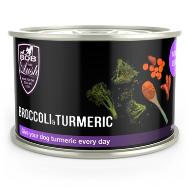 Bob and Lush Grain-free Wet Dog Food - Broccoli & Turmeric