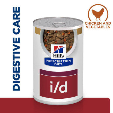 Hill's Prescription Diet i/d Digestive Care Wet Dog Food with Chicken 12 x 354g