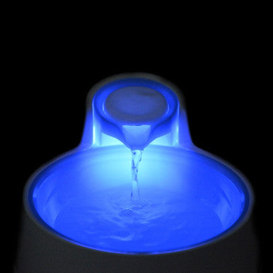 AquaSpring LED Illuminated Blue Pet Water Fountain