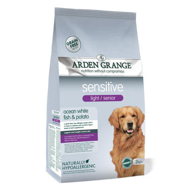 Arden Grange Senior/Light Sensitive Ocean white Fish & Potato Dry Dog Food