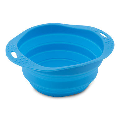 Beco Pets Collapsible Blue Dog Travel Bowl