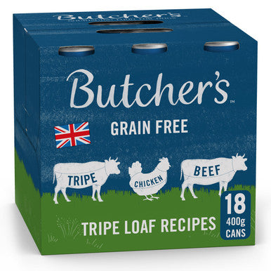 Butcher's Grain-free Adult Wet Dog Food - Tripe Loaf Recipes|Dog food ...