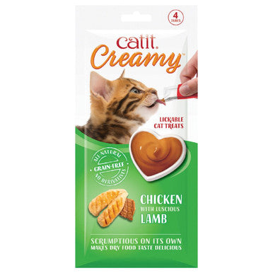 Catit Creamy Lickable Treat Chicken & Lamb