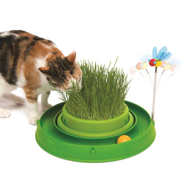 Catit Play Circuit With Green Grass Cat Toy