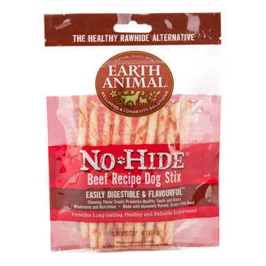 Earth Animal No Hide Beef Stix Dog Treat