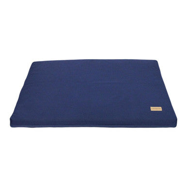 Earthbound Removable Waterproof/Sherpa Dog Cage Mat Navy