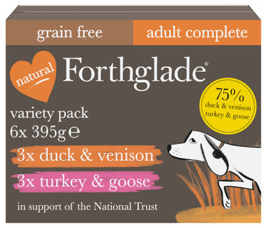 Forthglade Gourmet Turkey & Goose with Duck & Venison Wet Dog Food