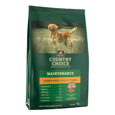 Gelert Country Choice Maintenance Chicken & Rice Dry Dog Food