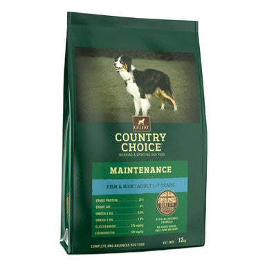 Gelert Country Choice Maintenance White Fish & Rice Dry Dog Food