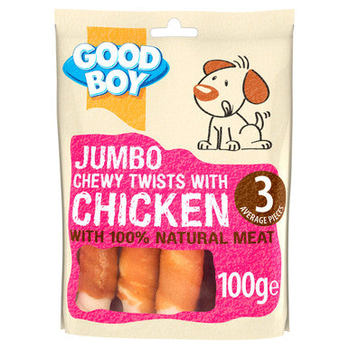 Good Boy Pawsley & Co Jumbo Twisters with Chicken Dog Treat