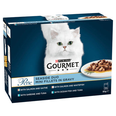 Gourmet Perle Cat Food Pouches Seaside Duo