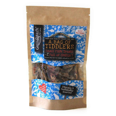 Green & Wilds A Bag of Tiddlers Fish Cat Treat