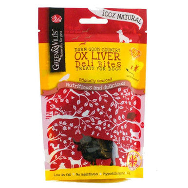 Green & Wilds Ox Liver Deli Bites Dog Treat