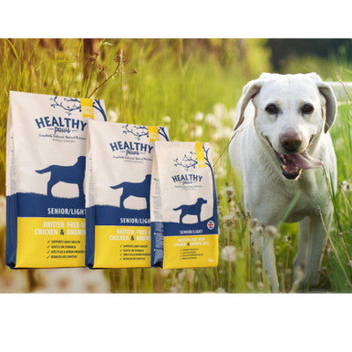 Healthy Paws British Free-Run Chicken & Brown Rice Senior/Light Dog Food