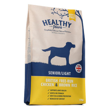 Healthy Paws British Free-Run Chicken & Brown Rice Senior/Light Dog Food