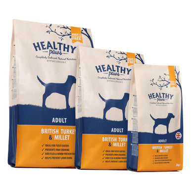 Healthy Paws British Turkey & Millet Adult Dog Food