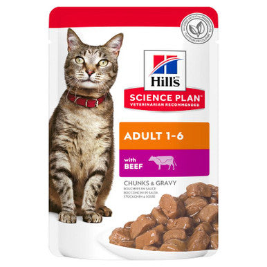 Hill's Science Plan Adult Beef Wet Cat Food