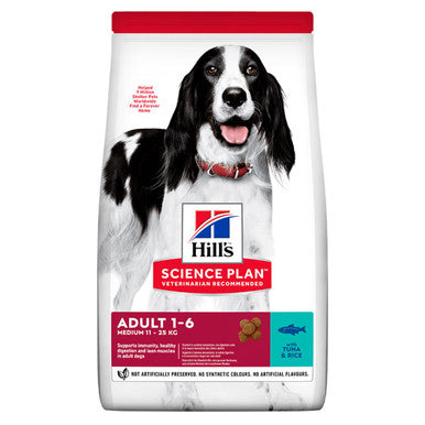 Hill's Science Plan Adult Medium Tuna & Rice Dry Dog Food