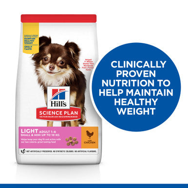 Hill's Science Plan Adult Light Small & Mini Adult Dry Dog Food - Chicken