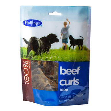 Hollings Beef Curls Dog Treat