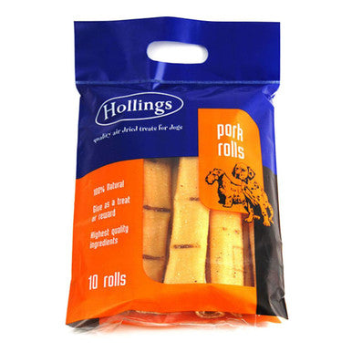 Hollings Pork Rolls Large Dog Treat