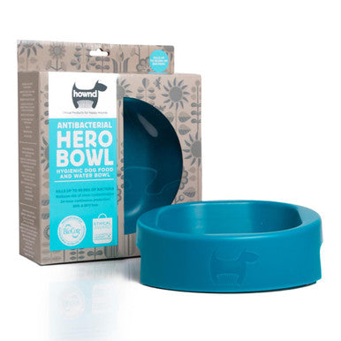 Hownd Germ-Busting Hero Ocean Blue Dog Bowl