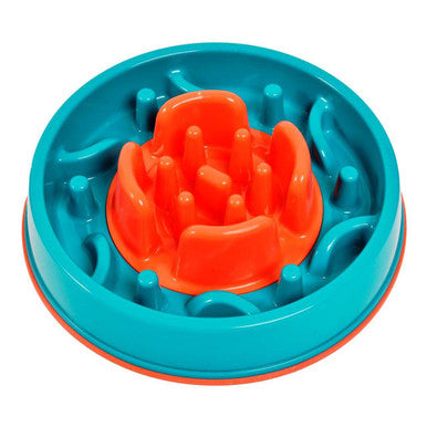 K9 Pursuits 2-in-1 Anti Gobble Dog Feeding Bowl & Interactive Game