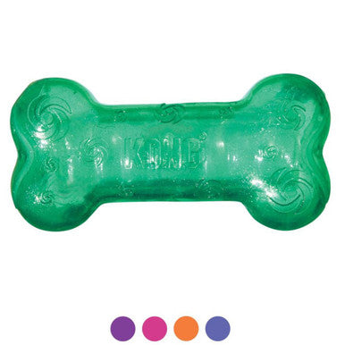 KONG Squeezz Crackle Bone for Dog Toy