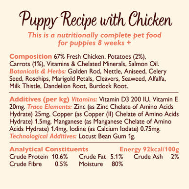 Lily's Kitchen Puppy Recipe with Chicken Potatoes & Carrots