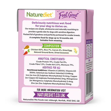 Naturediet Feel Good Puppy Complete Wet Dog Food