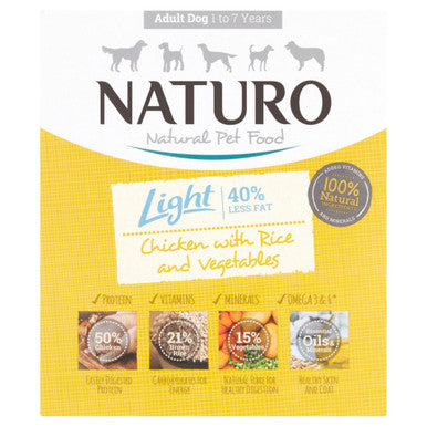 Naturo Light Chicken & Rice with Veg Dog Food