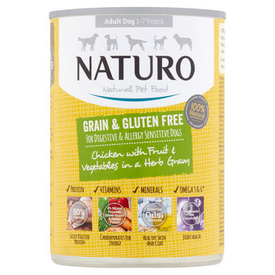 Naturo Natural Pet Food Chicken with Fruit & Vegetables in a Herb Gravy