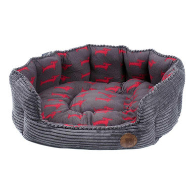 Petface Deli Bamboo & Jumbo Cord Dog Bed