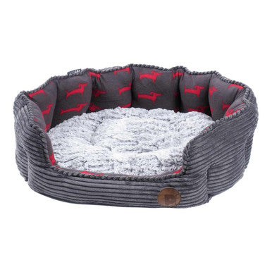 Petface Deli Bamboo & Jumbo Cord Dog Bed