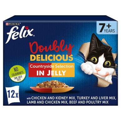 Purina Felix As Good As It Looks Doubly Delicious Senior Cat Food Meat