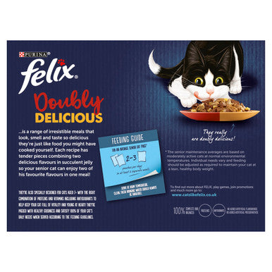 Purina Felix As Good As It Looks Doubly Delicious Senior Cat Food Meat