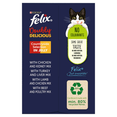 Purina Felix As Good As It Looks Doubly Delicious Senior Cat Food Meat