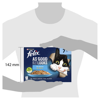 Purina Felix As Good As It Looks Senior Cat Food Fish