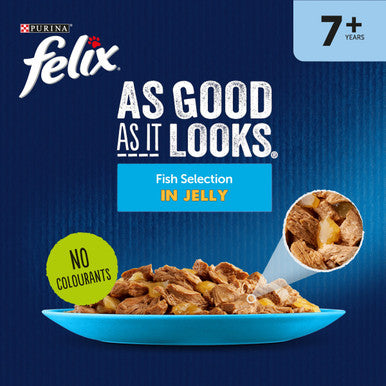 Purina Felix As Good As It Looks Senior Cat Food Fish