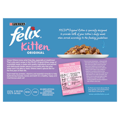 Purina Felix Kitten Cat Food Mixed in Jelly