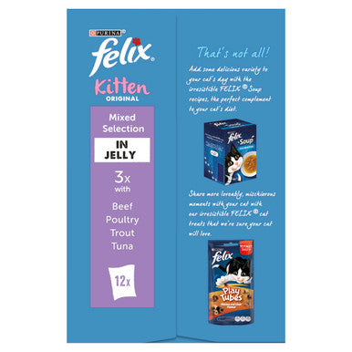 Purina Felix Kitten Cat Food Mixed in Jelly