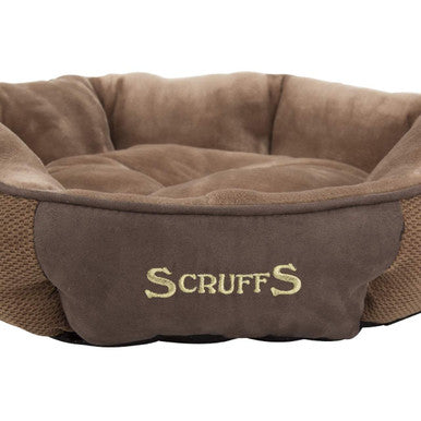 Scruffs Chester Box Bed Chocolate Brown